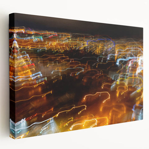 Cityscape Photography Prints – Abstract Urban Lightscape Canvas