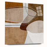 Warm Organic Forms – Earthen Harmony Minimalist Wall Decor Print