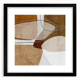 Warm Organic Forms – Earthen Harmony Minimalist Wall Decor Print