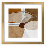 Warm Organic Forms – Earthen Harmony Minimalist Wall Decor Print