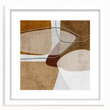Warm Organic Forms – Earthen Harmony Minimalist Wall Decor Print