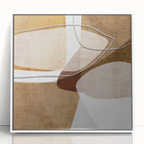 Warm Organic Forms – Earthen Harmony Minimalist Wall Decor Print