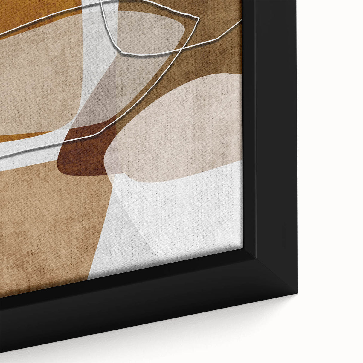 Warm Organic Forms – Earthen Harmony Minimalist Wall Decor Print