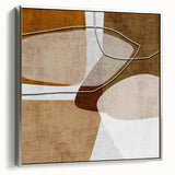 Warm Organic Forms – Earthen Harmony Minimalist Wall Decor Print