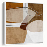 Warm Organic Forms – Earthen Harmony Minimalist Wall Decor Print