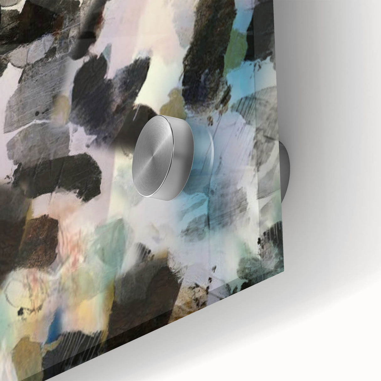 Textured Energy – Black & Teal Earthen Harmony Abstracts Print