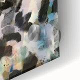 Textured Energy – Black & Teal Earthen Harmony Abstracts Print