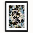Textured Energy – Black & Teal Earthen Harmony Abstracts Print