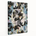 Textured Energy – Black & Teal Earthen Harmony Abstracts Print