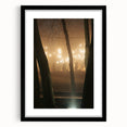Contemporary City Wall Decor – Misty Park Lights Urban Print