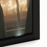 Contemporary City Wall Decor – Misty Park Lights Urban Print