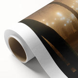 Contemporary City Wall Decor – Misty Park Lights Urban Print