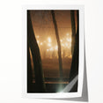 Contemporary City Wall Decor – Misty Park Lights Urban Print