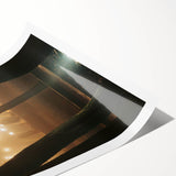 Contemporary City Wall Decor – Misty Park Lights Urban Print