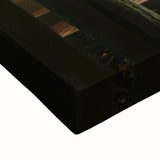 Contemporary City Wall Decor – Misty Park Lights Urban Print