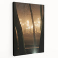Contemporary City Wall Decor – Misty Park Lights Urban Print