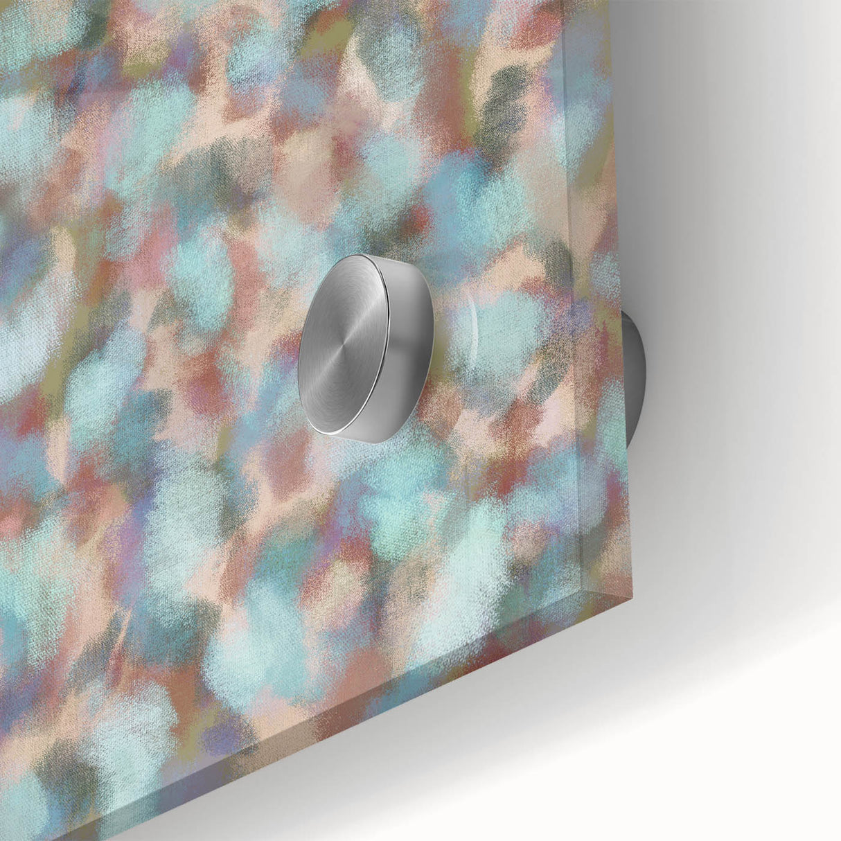 Pastel Bloom – Earthen Harmony Abstract Wall Art in Mint & Blush