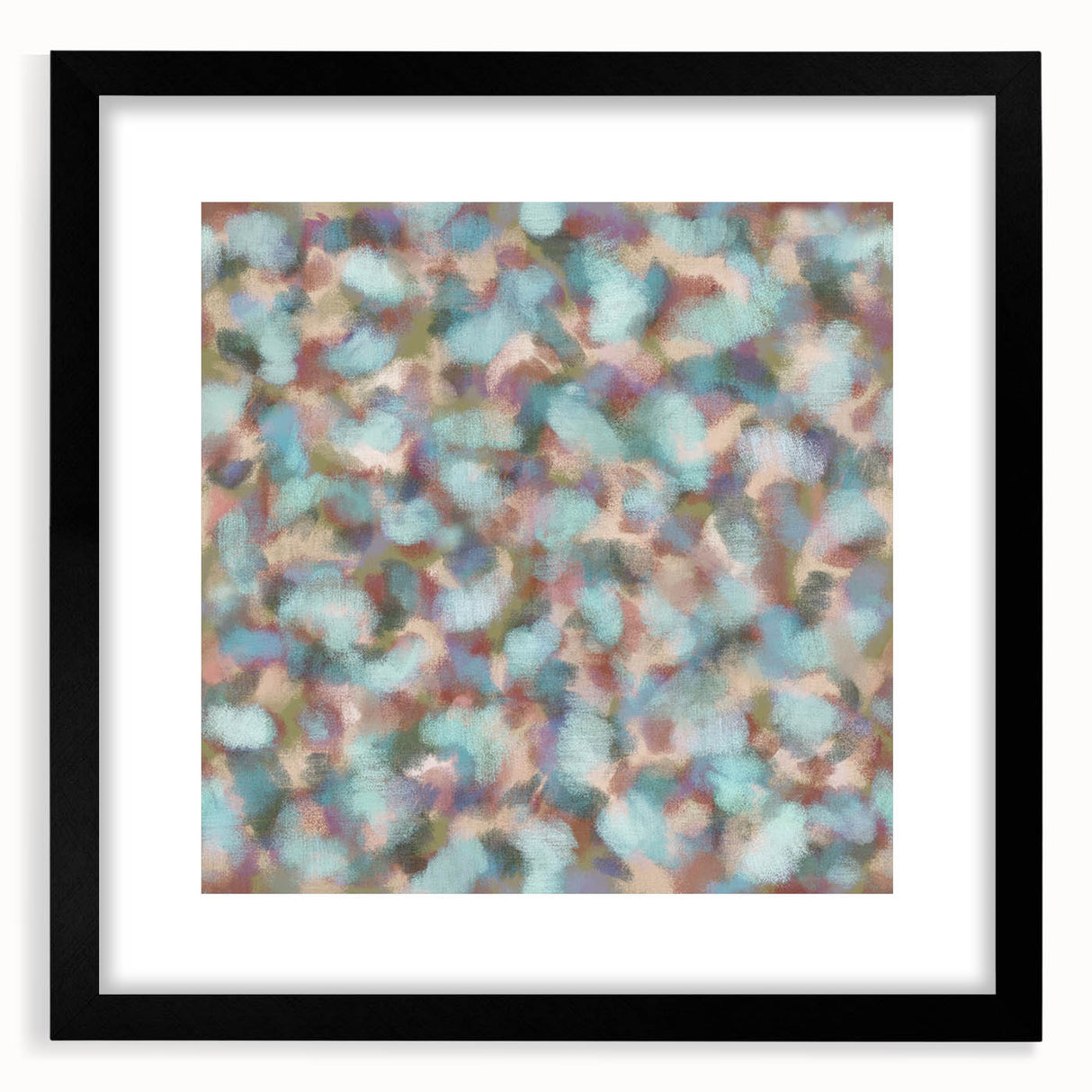 Pastel Bloom – Earthen Harmony Abstract Wall Art in Mint & Blush