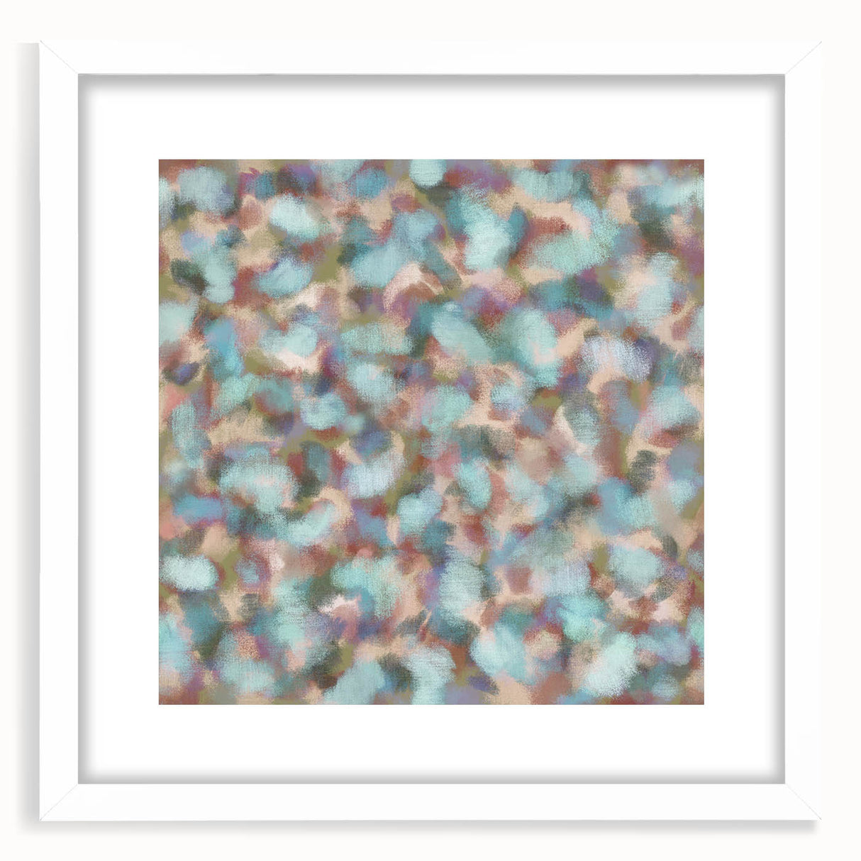 Pastel Bloom – Earthen Harmony Abstract Wall Art in Mint & Blush