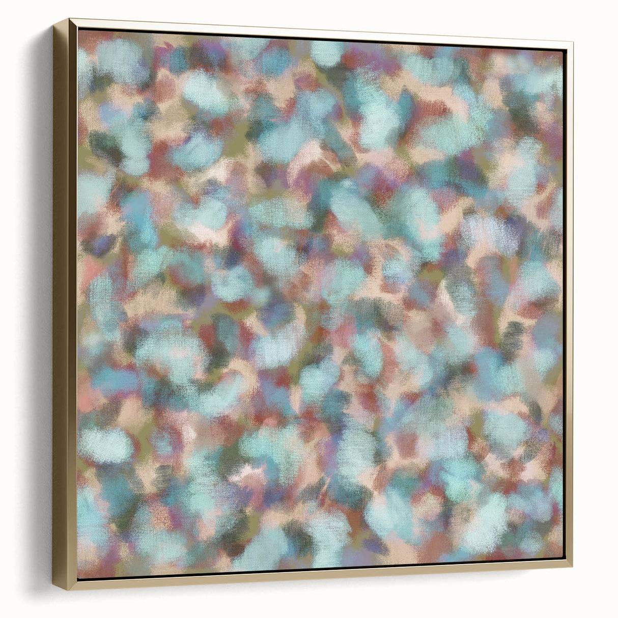 Pastel Bloom – Earthen Harmony Abstract Wall Art in Mint & Blush