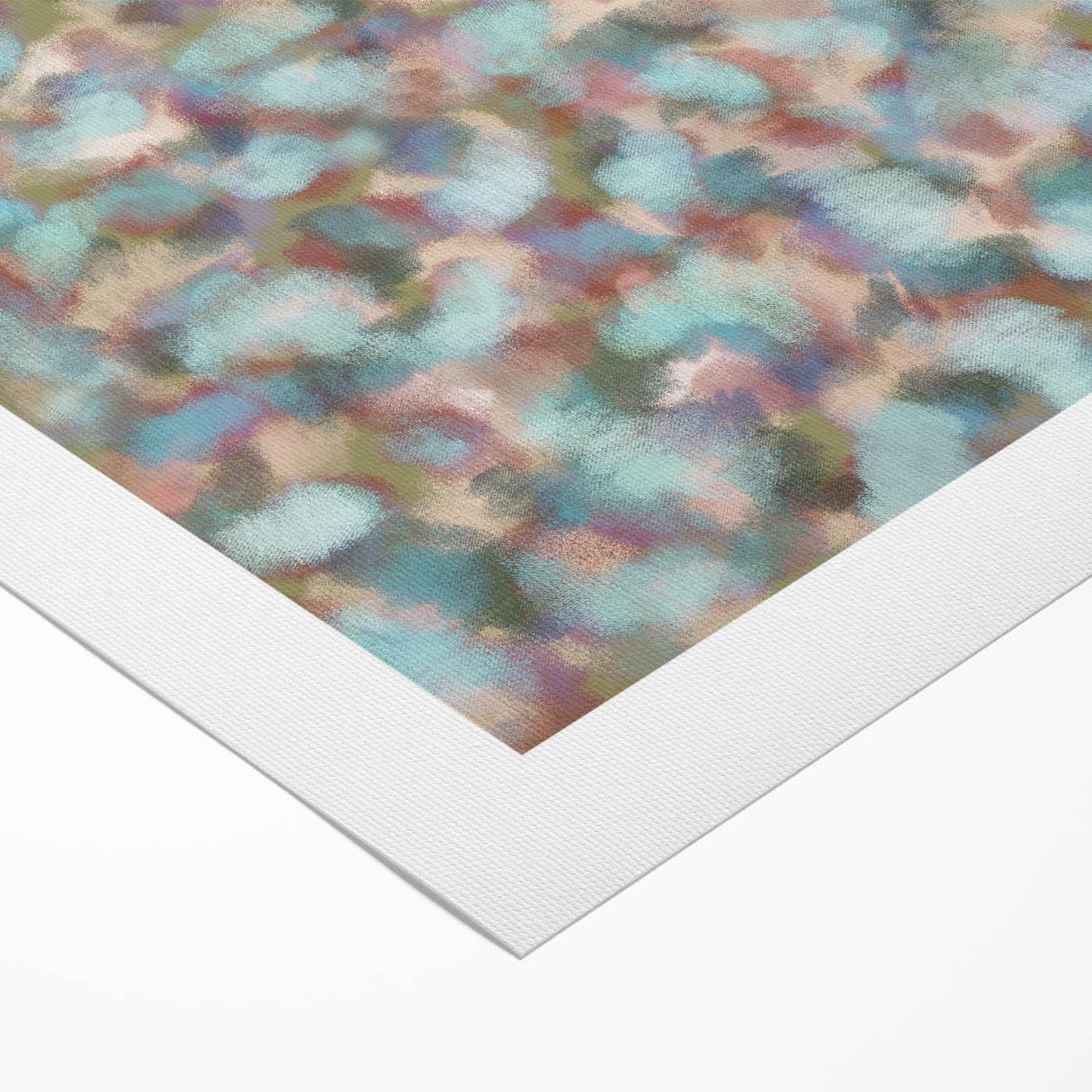 Pastel Bloom – Earthen Harmony Abstract Wall Art in Mint & Blush