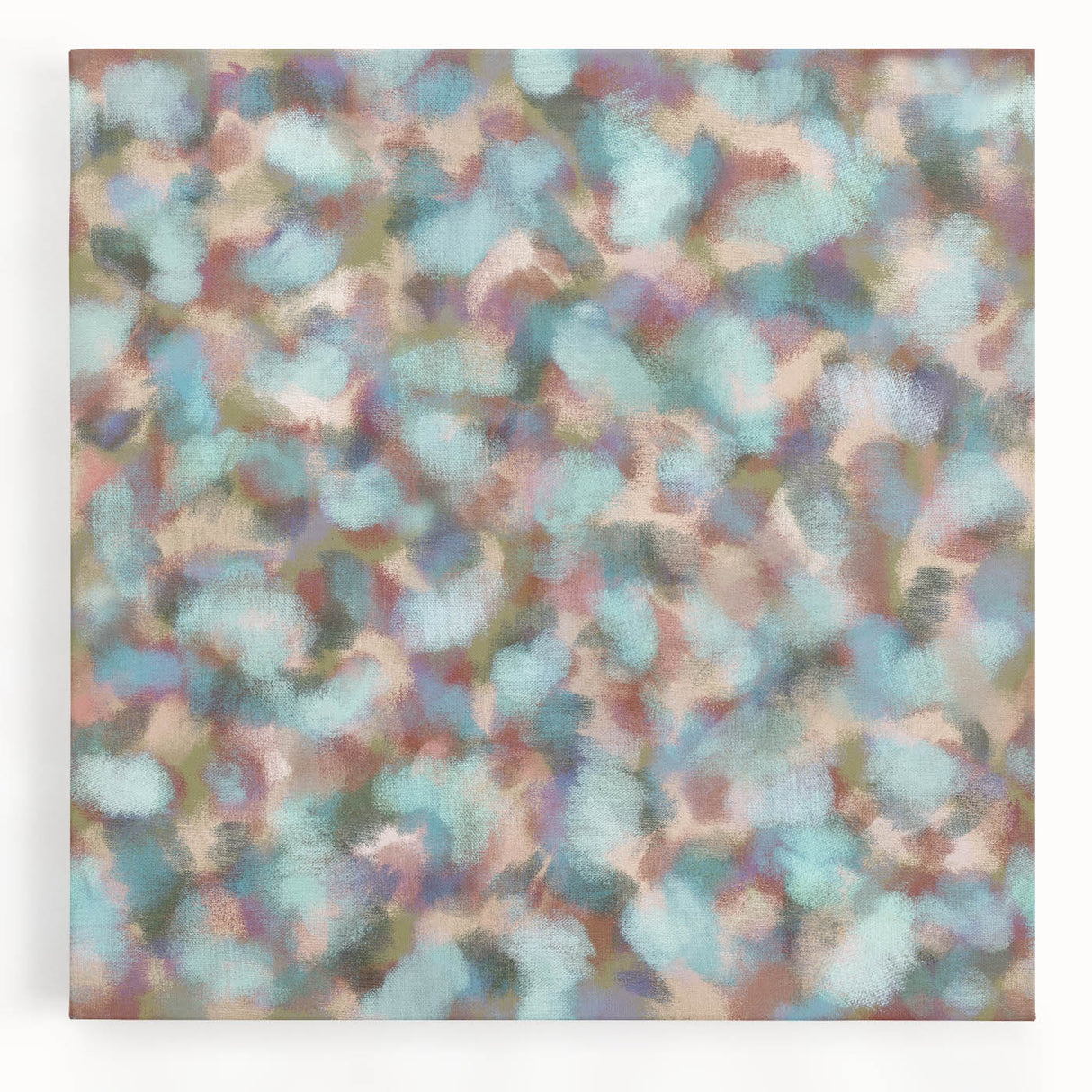 Pastel Bloom – Earthen Harmony Abstract Wall Art in Mint & Blush