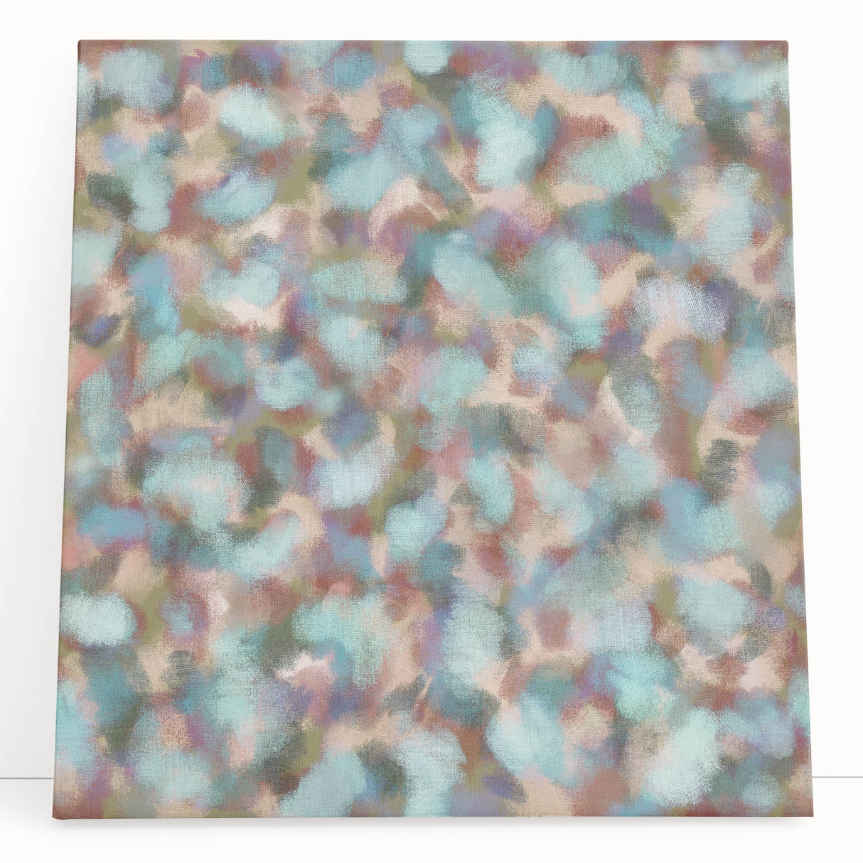 Pastel Bloom – Earthen Harmony Abstract Wall Art in Mint & Blush