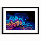 Contemporary Fluid Art Pieces – Blue, Gold & Purple Fusion