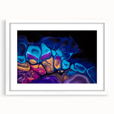 Contemporary Fluid Art Pieces – Blue, Gold & Purple Fusion