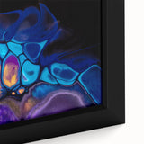 Contemporary Fluid Art Pieces – Blue, Gold & Purple Fusion