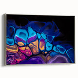 Contemporary Fluid Art Pieces – Blue, Gold & Purple Fusion