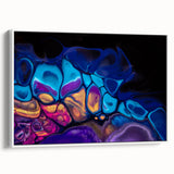 Contemporary Fluid Art Pieces – Blue, Gold & Purple Fusion