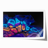 Contemporary Fluid Art Pieces – Blue, Gold & Purple Fusion