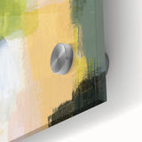 Earthen Harmony Abstracts - Green & Yellow Earthy Abstract Wall Art