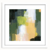 Earthen Harmony Abstracts - Green & Yellow Earthy Abstract Wall Art
