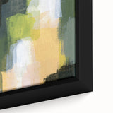 Earthen Harmony Abstracts - Green & Yellow Earthy Abstract Wall Art