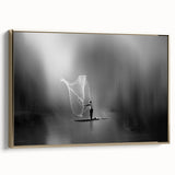 Fisherman Casting Net - Fine Art Photography Metal Prints