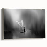 Fisherman Casting Net - Fine Art Photography Metal Prints