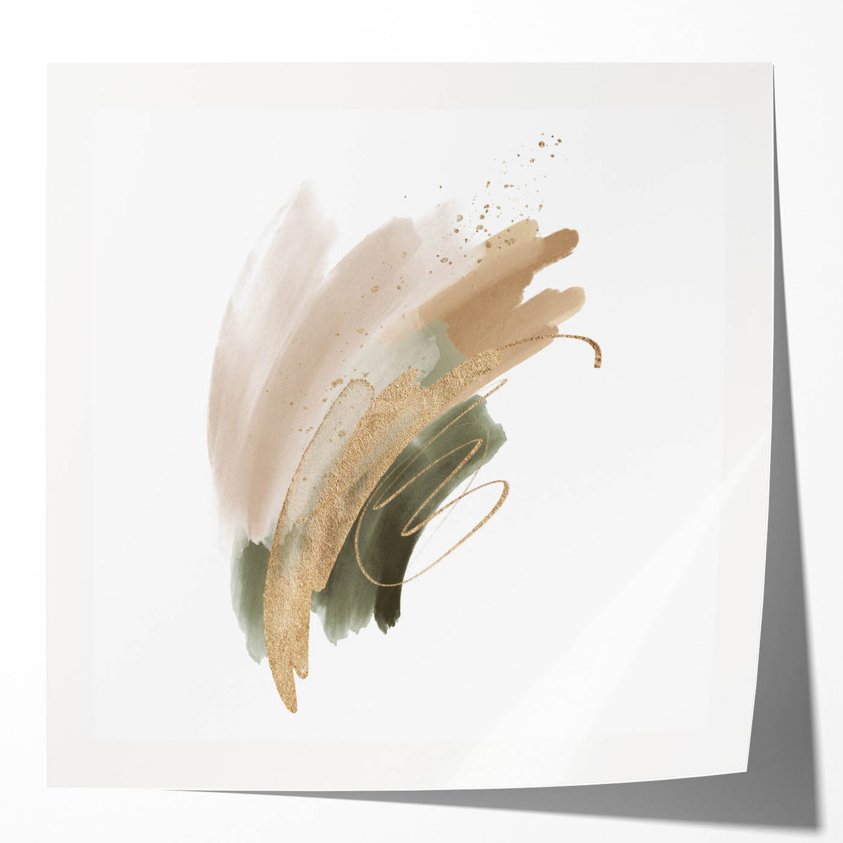 Contemporary Minimalist Wall Art – Earthy Abstract Geometric Print
