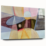 Contemporary Abstract Art – Pastel Geometric Watercolor Print