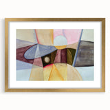 Contemporary Abstract Art – Pastel Geometric Watercolor Print