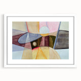 Contemporary Abstract Art – Pastel Geometric Watercolor Print