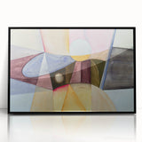 Contemporary Abstract Art – Pastel Geometric Watercolor Print