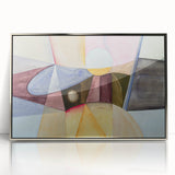 Contemporary Abstract Art – Pastel Geometric Watercolor Print