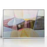 Contemporary Abstract Art – Pastel Geometric Watercolor Print