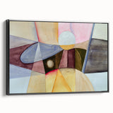 Contemporary Abstract Art – Pastel Geometric Watercolor Print