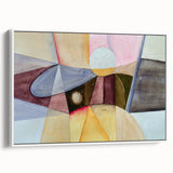 Contemporary Abstract Art – Pastel Geometric Watercolor Print