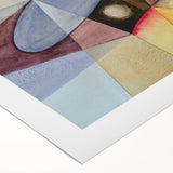 Contemporary Abstract Art – Pastel Geometric Watercolor Print