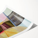 Contemporary Abstract Art – Pastel Geometric Watercolor Print