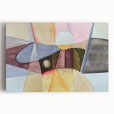 Contemporary Abstract Art – Pastel Geometric Watercolor Print